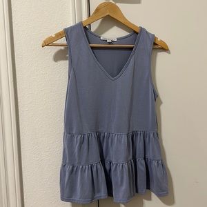 Green Envelope basic blue top